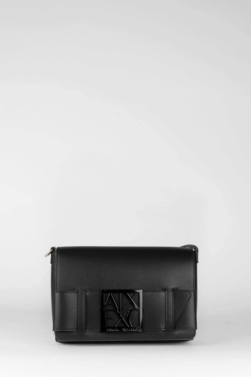 Armani Exchange Pochette con fibbia vista frontale variante colore nero