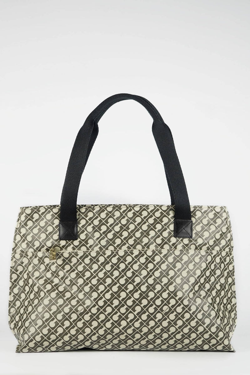 Gherardini Shopping bag con monogram vista frontale variante colore luggage