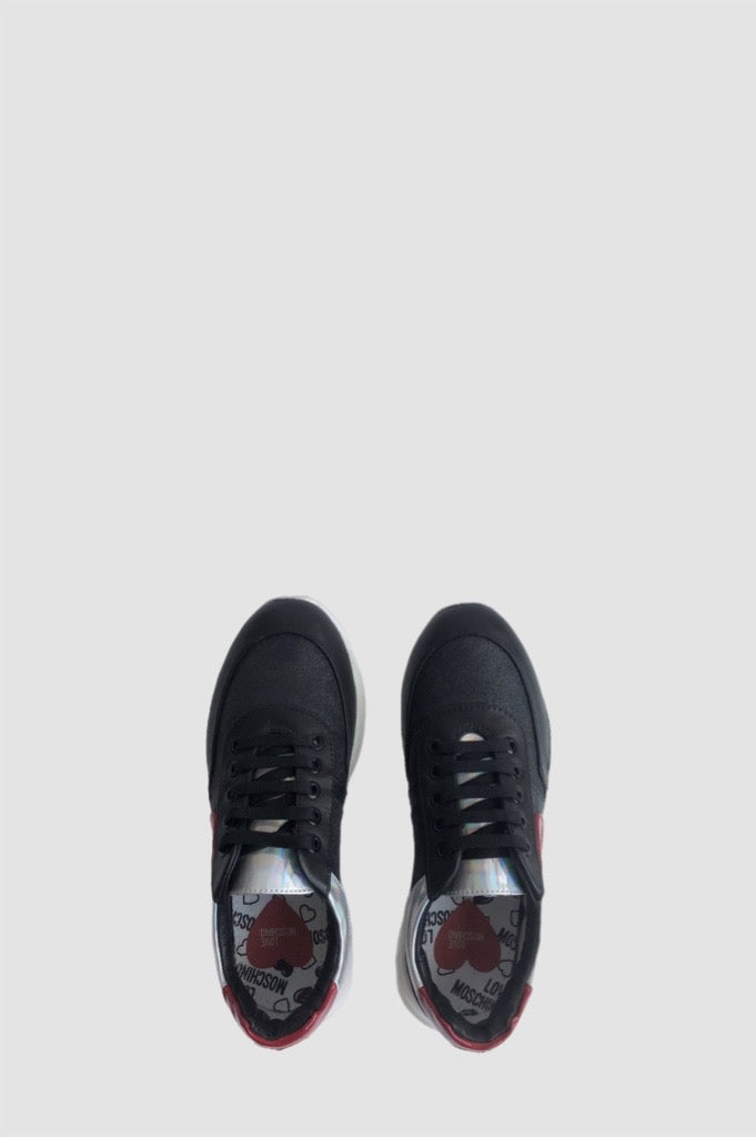 Love Moschino Sneaker con suola alta vista dall'alto