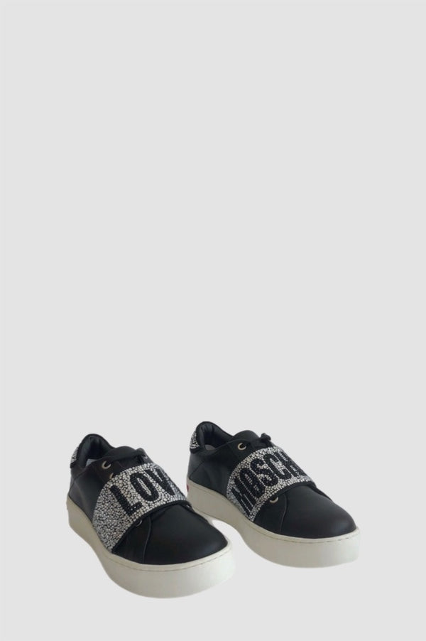 Love Moschino Sneaker con fascia vista di entrambe le scarpe