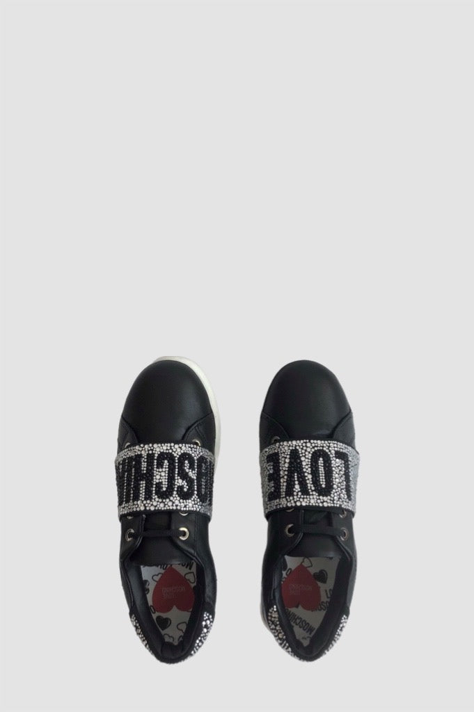 Love Moschino Sneaker con fascia vista dall'alto