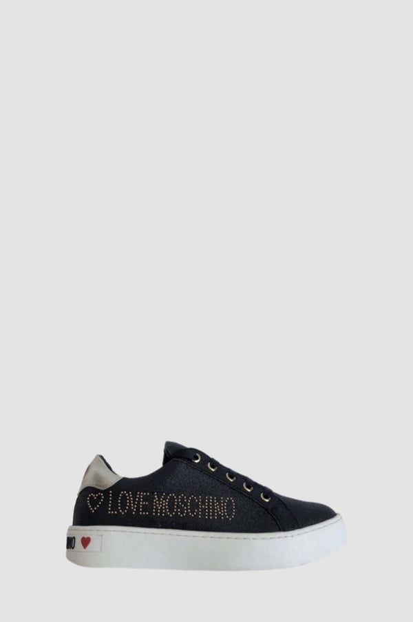 Love Moschino Sneaker glitterata vista frontale