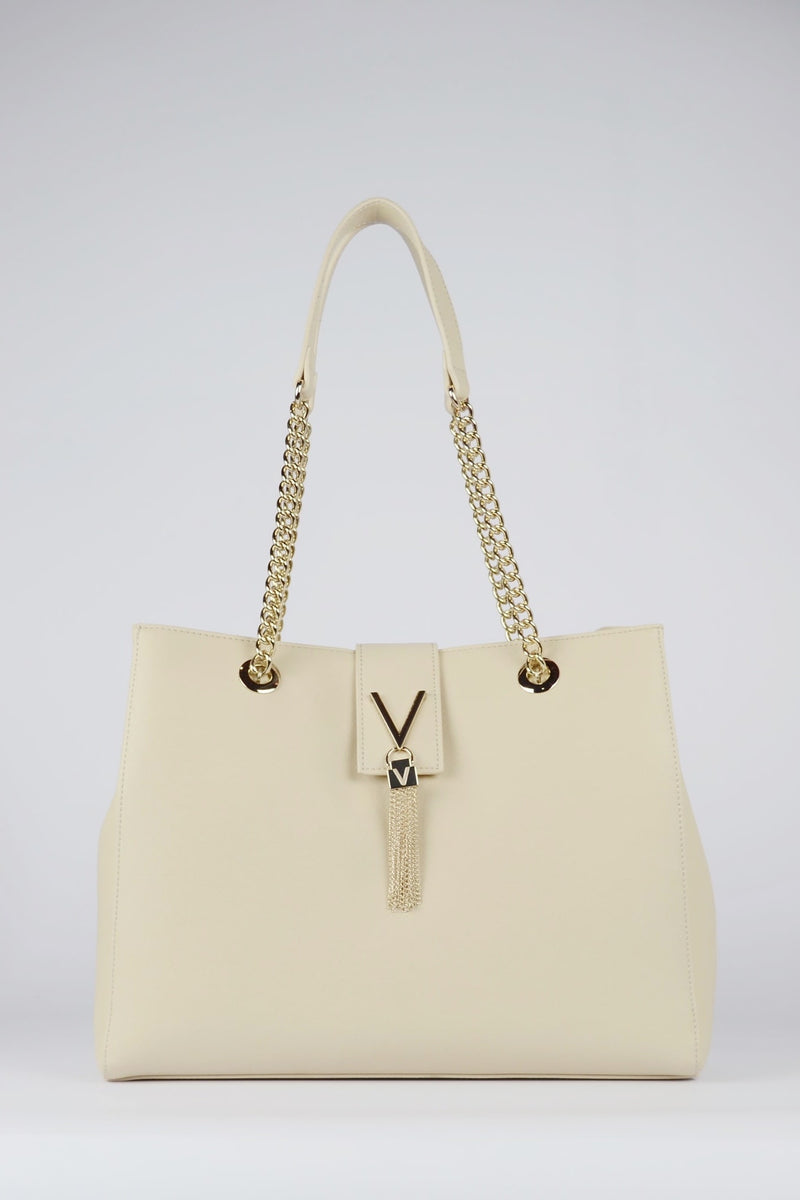 Mario Valentino Shopping bag in saffiano variante colore beige