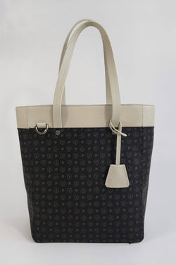 Pollini Shopping bag con monogram vista frontale
